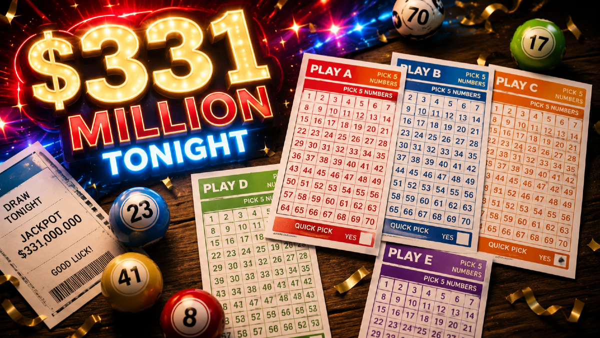Mega Millions Jackpot Climbs to $331 Million for Tonight’s Drawing
